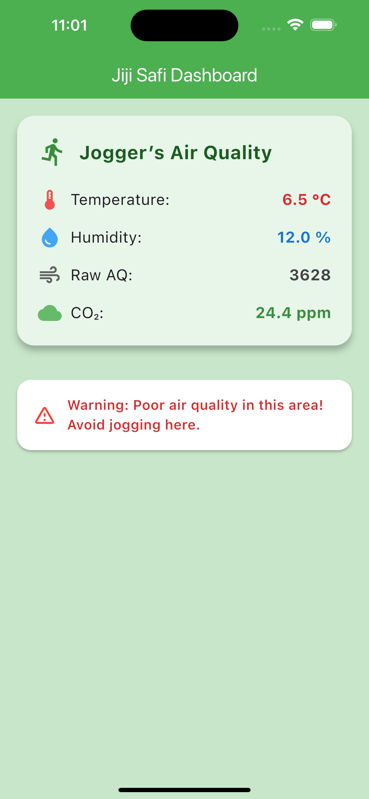 Jiji Safi IoT Air Quality Monitor